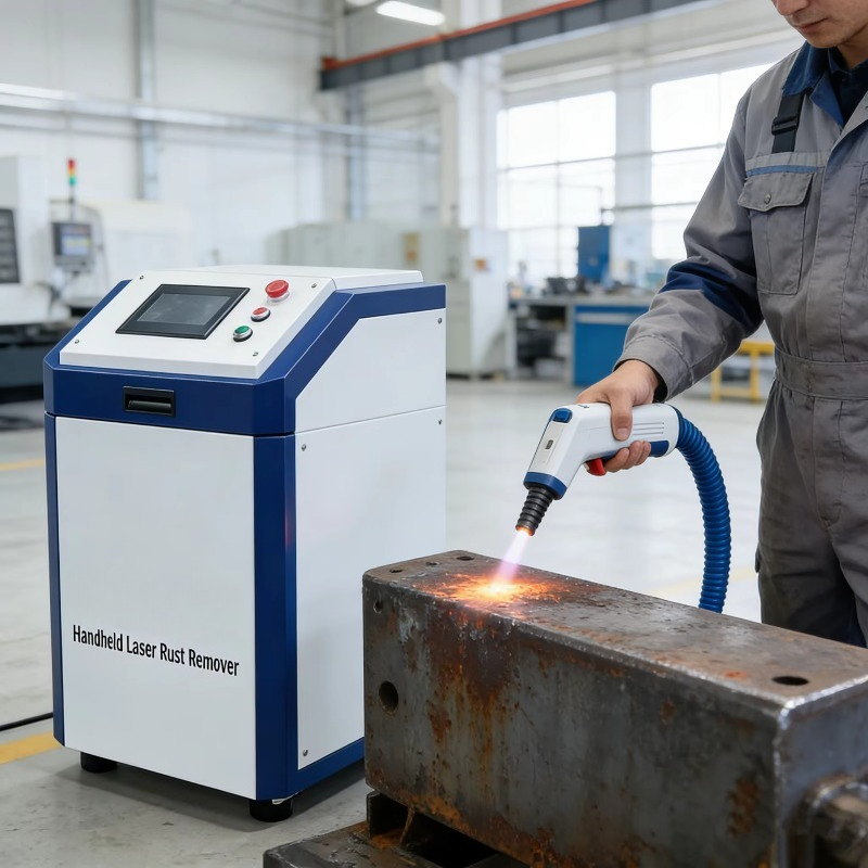 Industrial Laser Paint Remover - Draagbare handlaserreinigingsmachine 2000W roestverwijderaar industriële metaaloppervlakteverfremover
