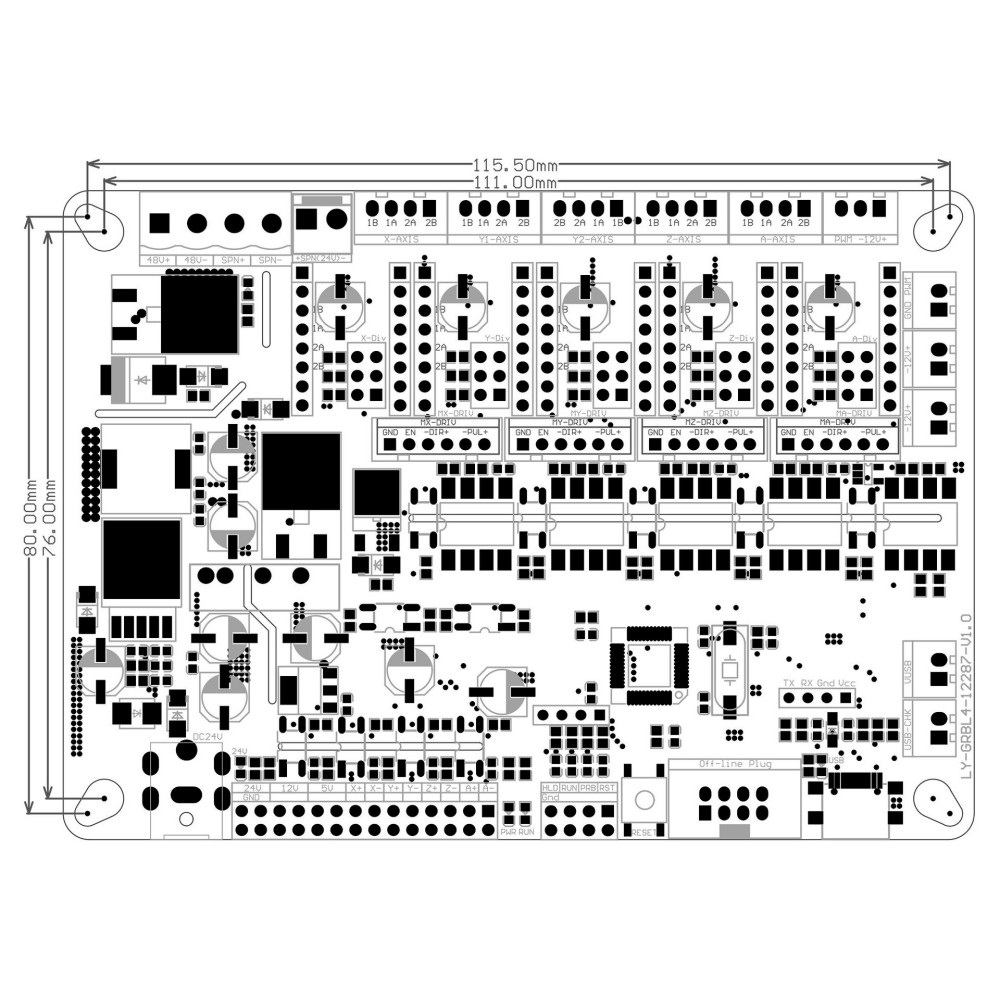 Grbl 4-As 32bit Offline Bestur - Controller Grbl Board recensie en prijs