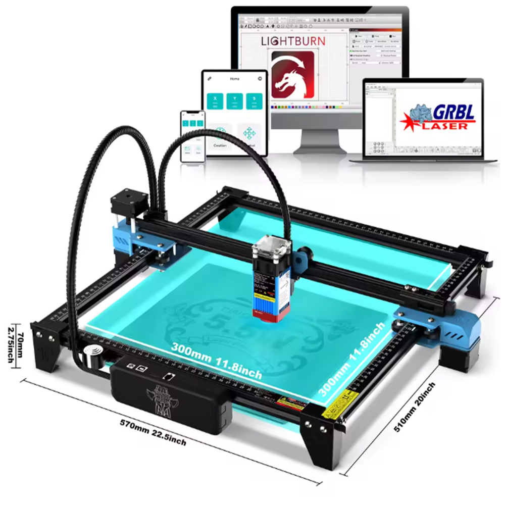 TwoTrees TTS-55 Pro/TTS-10 Pro - Industrial Laser Engraving Machine recensie en prijs