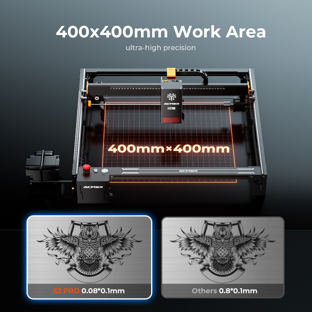 ACMER S2 PRO 36W/48W Lasergrav - Industrial Laser Engraving Machine recensie en prijs